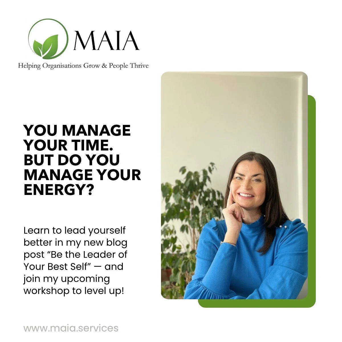 ⏰ You manage your time. But do you manage your energy? 

So many high-performing leaders and professionals I work with share the same story: 
They&rsquo;re smart, capable, and achieving &mdash; but quietly running on empty.

However, many forget this