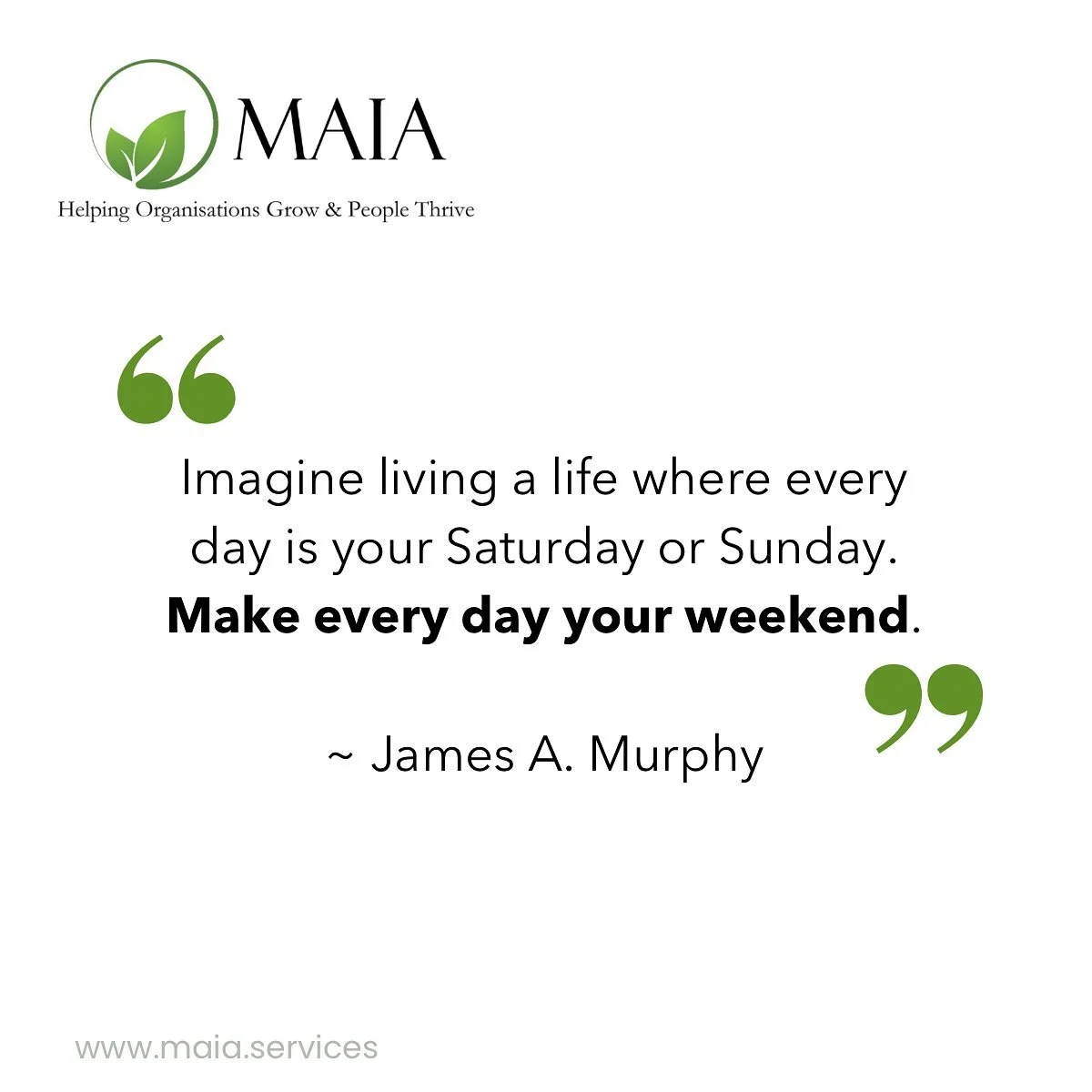 What if work didn&rsquo;t have to feel like a countdown to the weekend?

So many talented, driven people spend their weeks pushing through stress and exhaustion&hellip; Only to spend their weekends recovering from it.
 But thriving at work isn&rsquo;