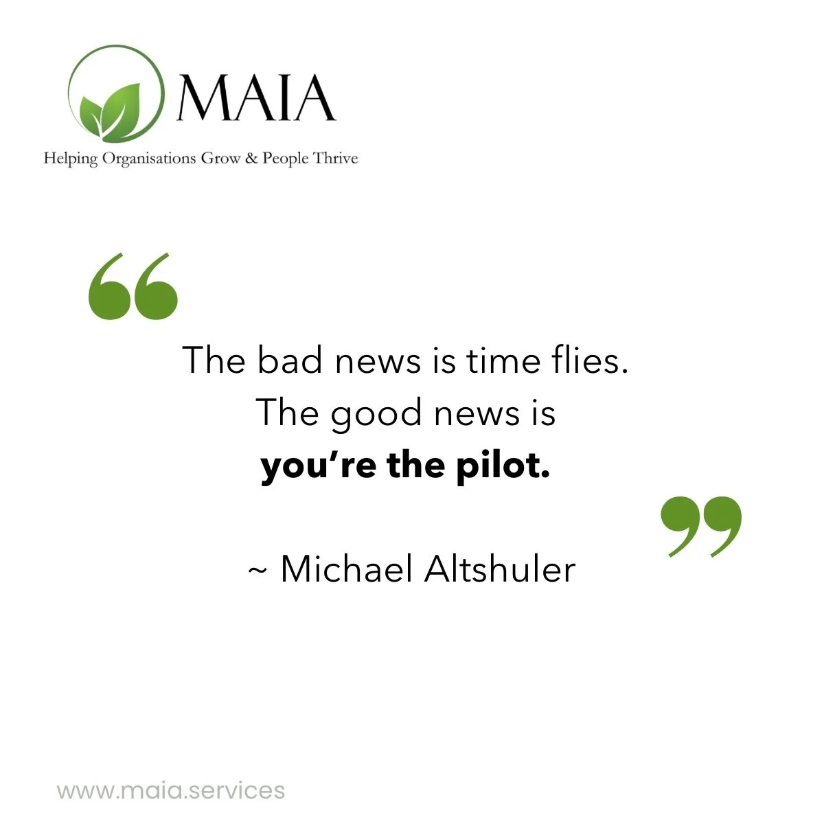 ⏰ Time moves fast, but you have the power to steer your own life and make the most of each day.

As we move into the last work week before Christmas, I invite you to pause.
 You may not control how fast the days move, but you do get to choose how you