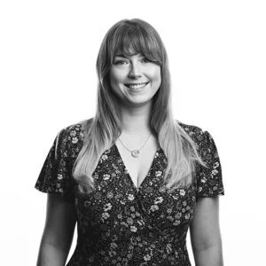 monochrome portrait of Meg from burningred