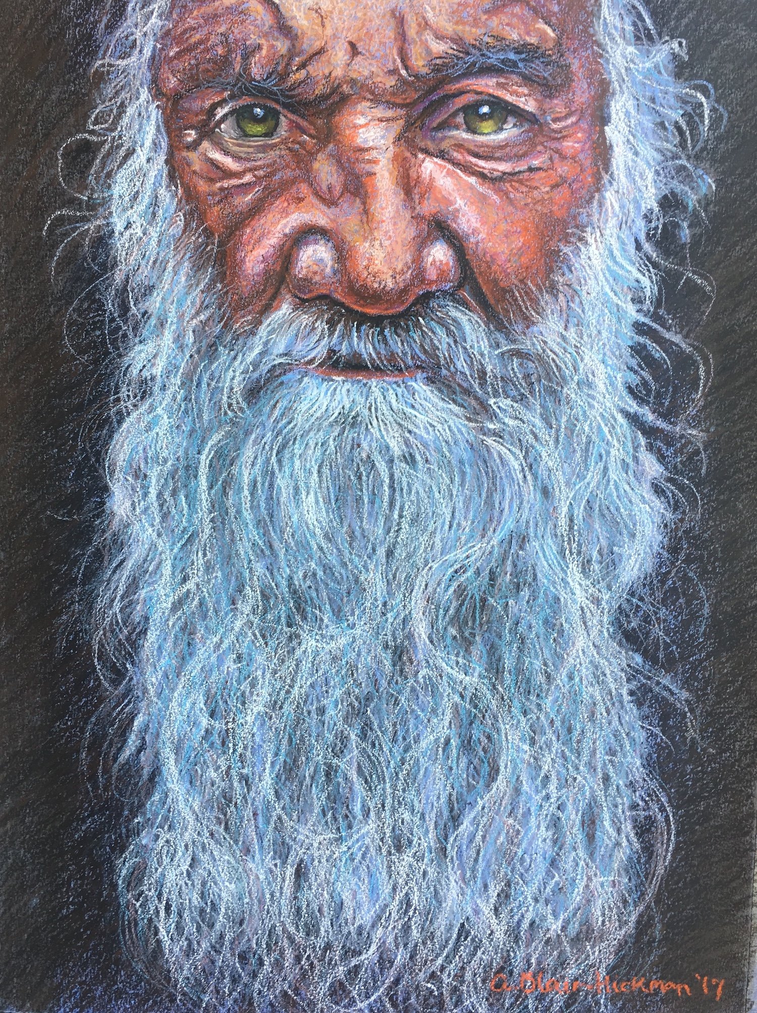 Methuselah, Oil Pastel, 56 x 76cm (2017)