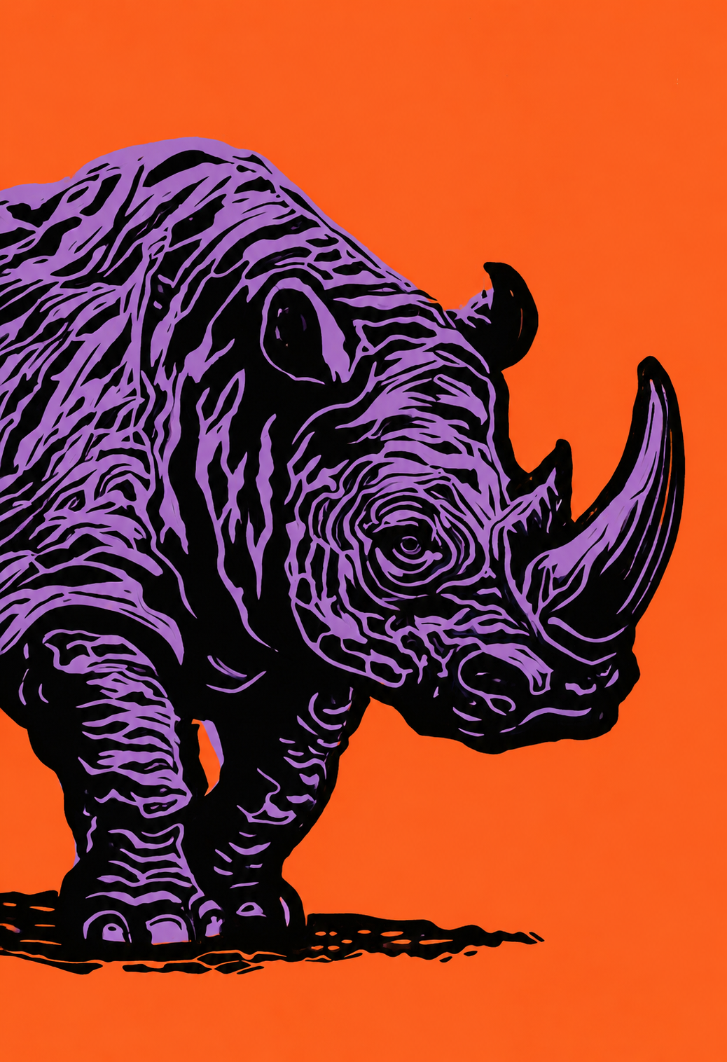 Rhino Popart - Orange and Purple.png