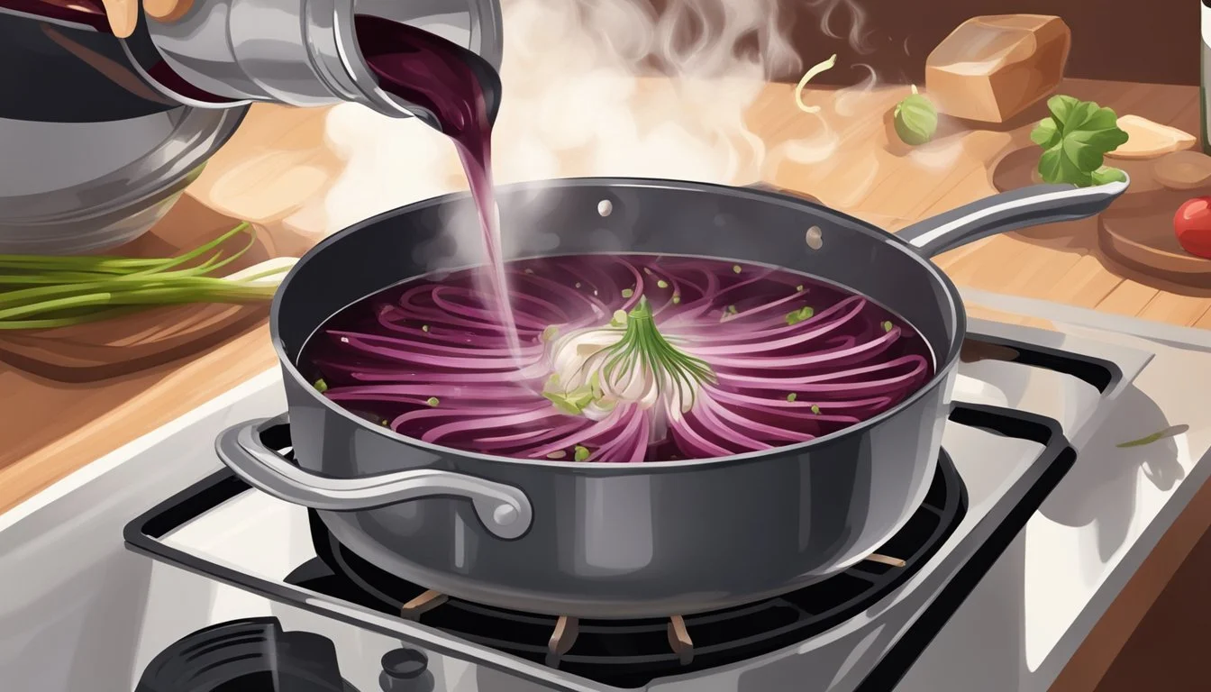 How to Substitute Red Wine for White Wine in Cooking