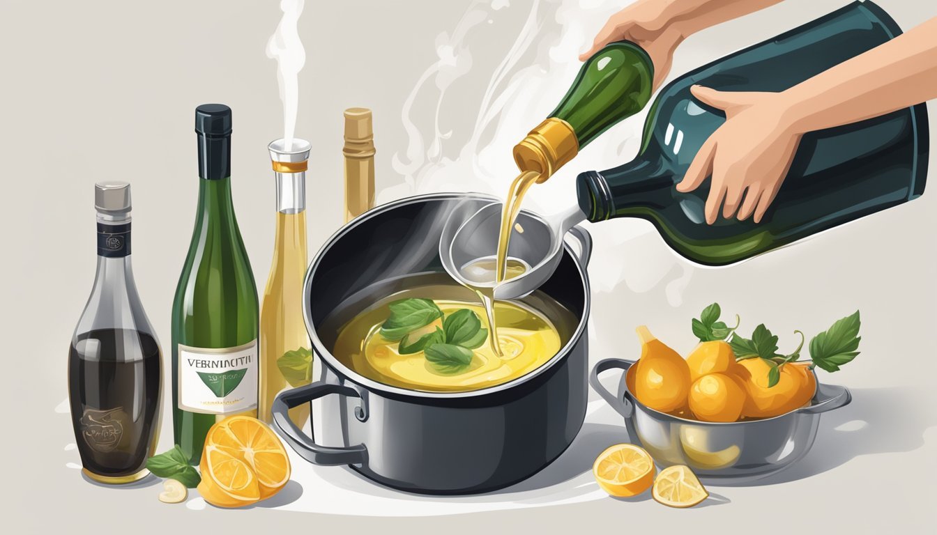 How to Substitute Vermouth for White Wine in Cooking