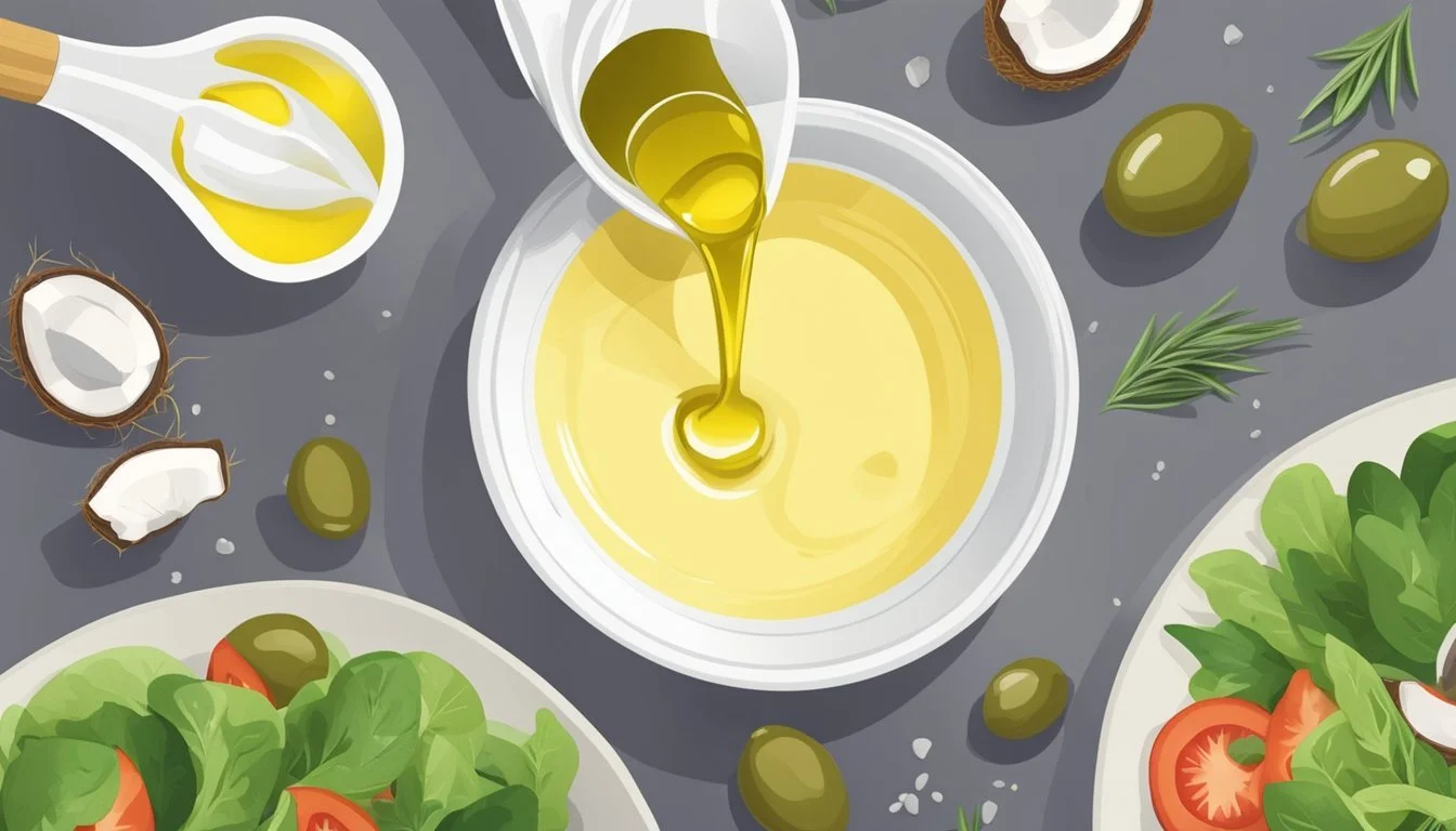 How to Substitute Olive Oil for Coconut Oil in Salad Dressing