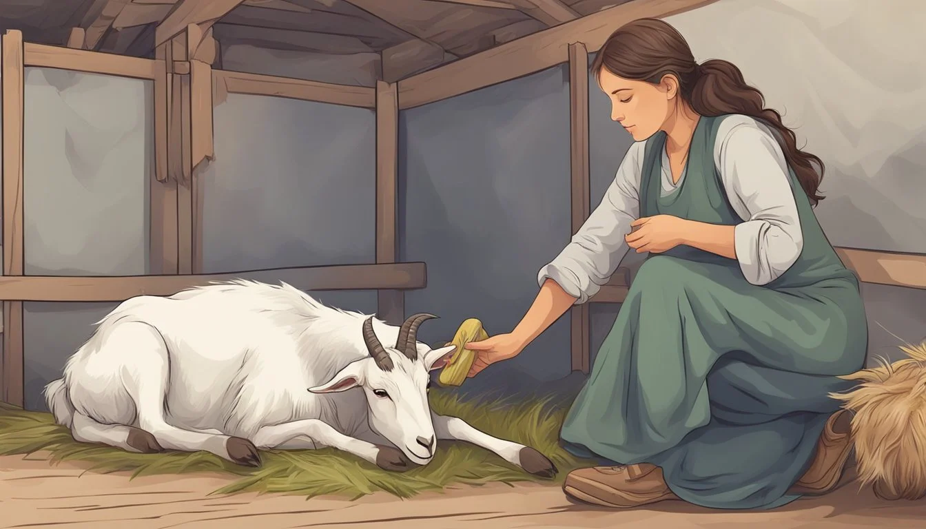 How do I care for a pregnant goat?