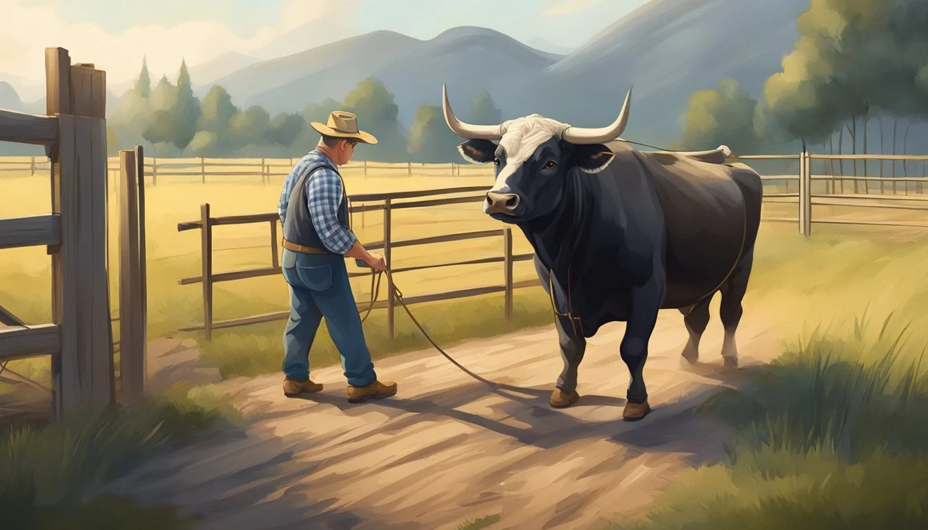 How do I Handle a Bull Safely on My Farm?