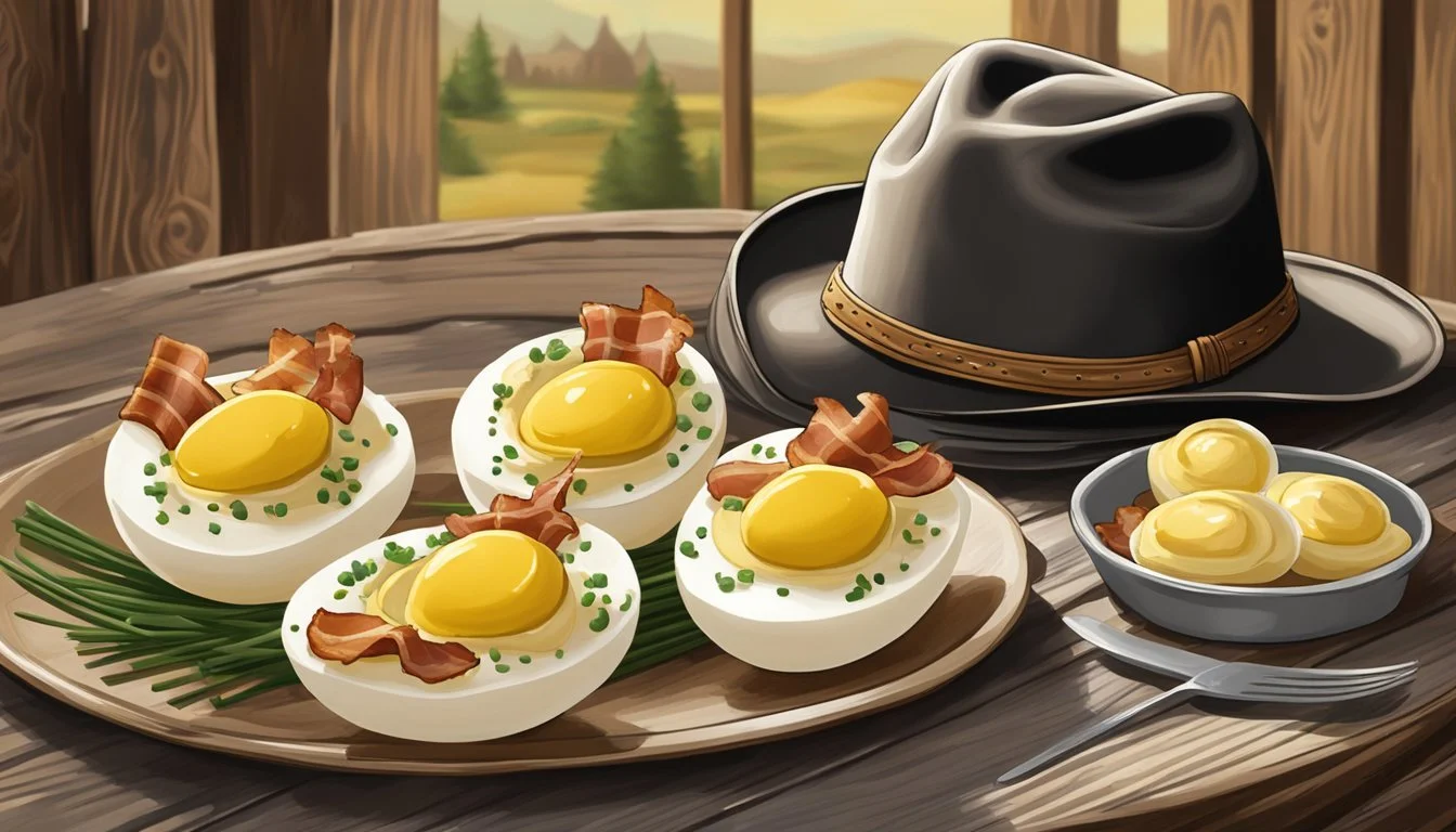 Cowboy Butter Deviled Eggs