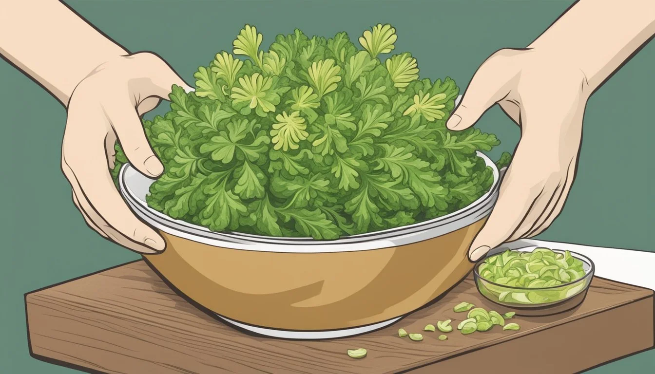 How to Substitute Chrysanthemum Greens for Lettuce
