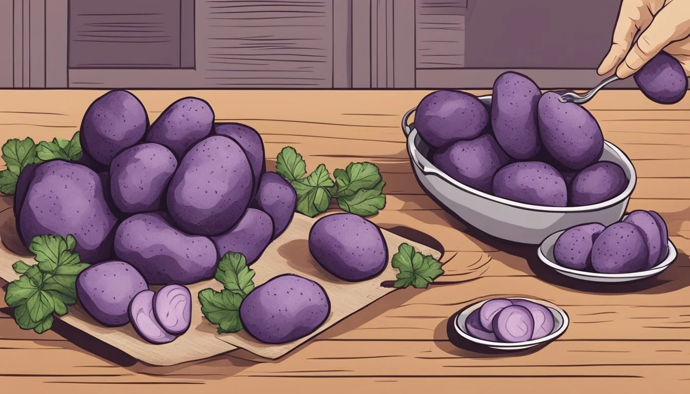 How to Substitute Purple Potatoes for Russet Potatoes