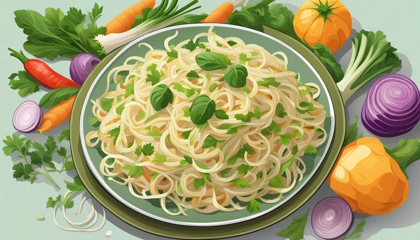 Kohlrabi Noodle Substitutes