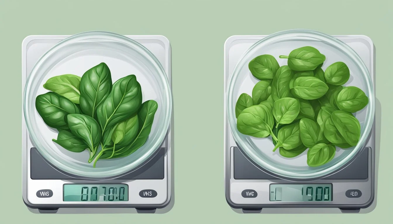 Frozen Spinach to Fresh Conversion: Grams and Weight Equivalents