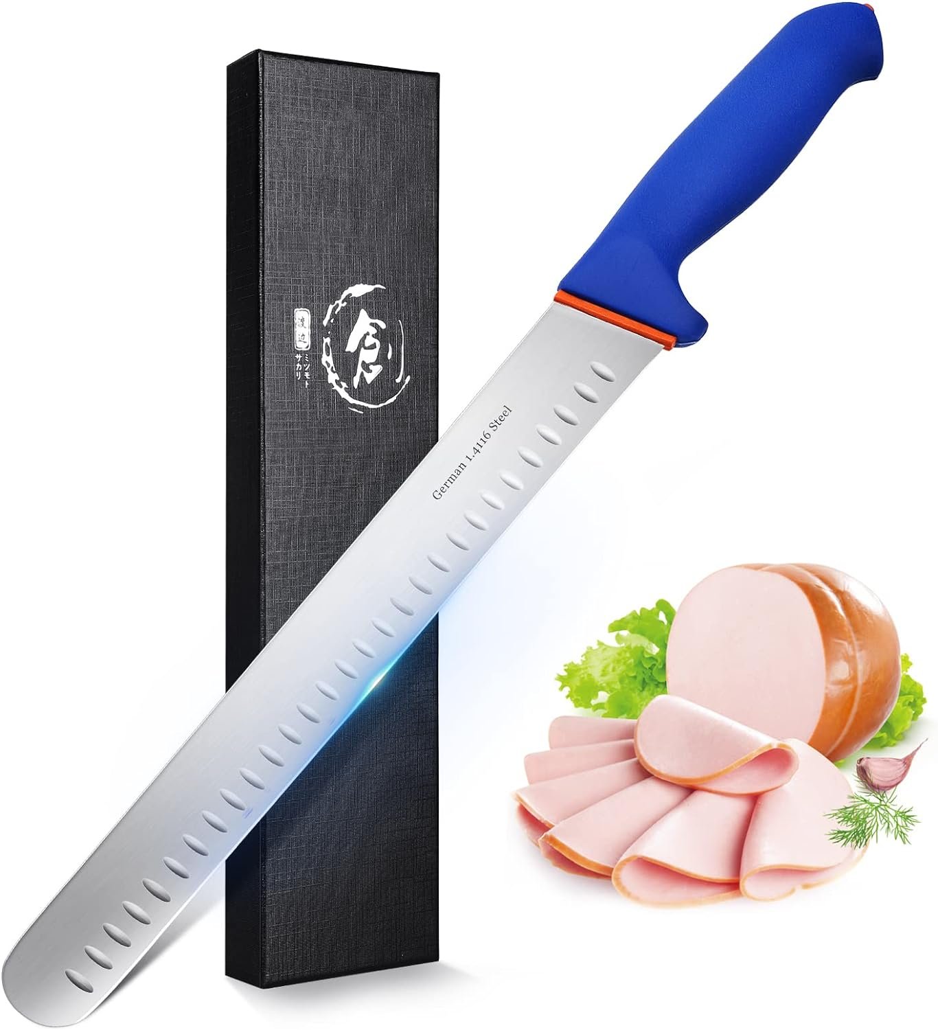 SpitJack BBQ Smoked Brisket Knife for Meat Carving and Slicing