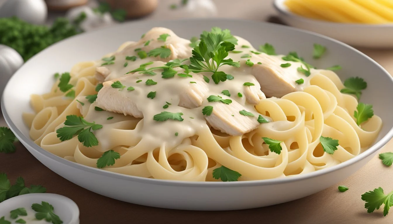 how do you reheat costco chicken alfredo