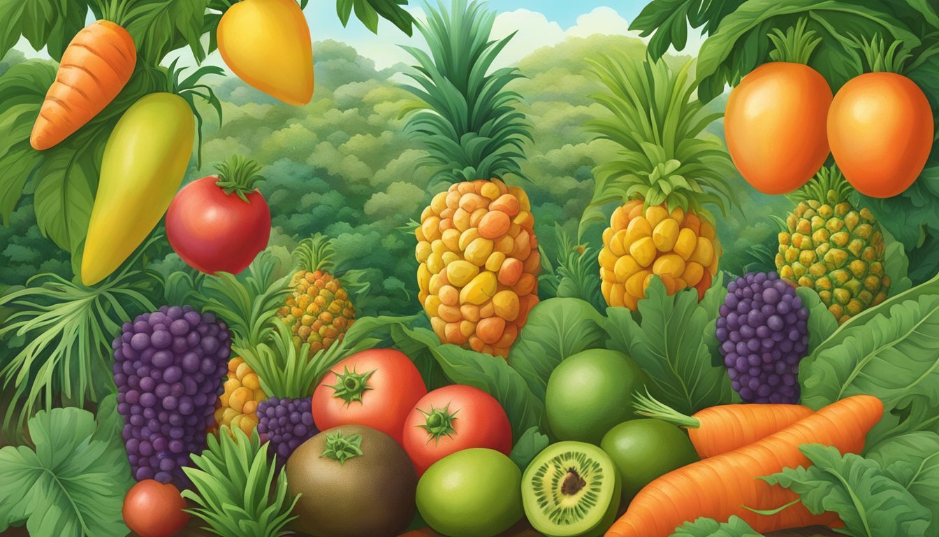 Hawaii Seasonal Fruit & Vegetables in April