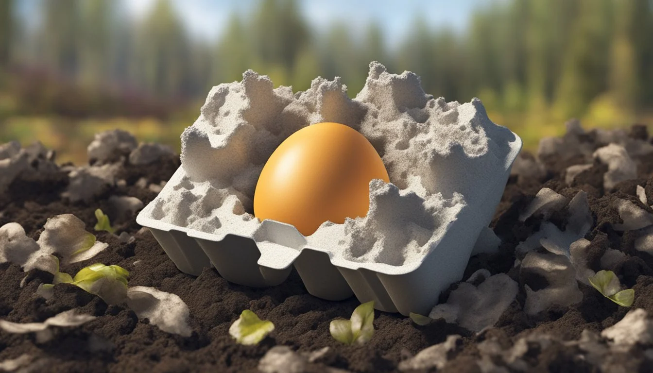 EcoFriendly Disposal Composting Foam Egg Cartons for Sustainable