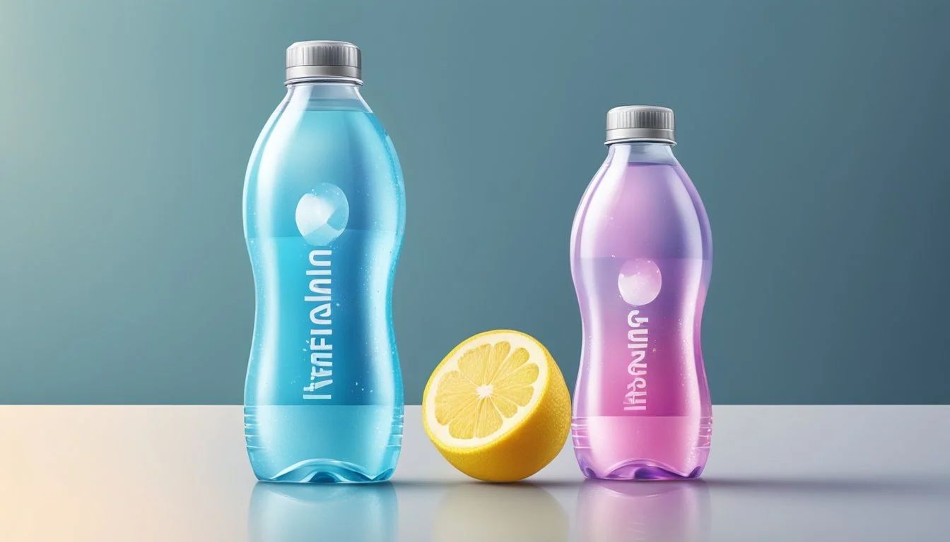 Linkidea Custodia In Pelle Vegana Per Bottiglia Acqua 40/50ml - Con Tracolla Regolabile, Compatibile Smartwater, Lifewtr, Evian (Nero)