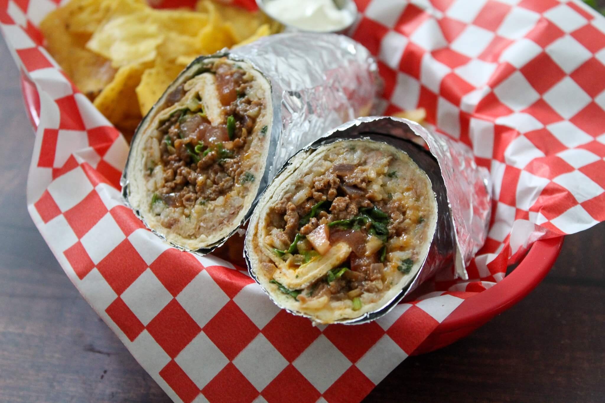 Beef & Bean Burrito