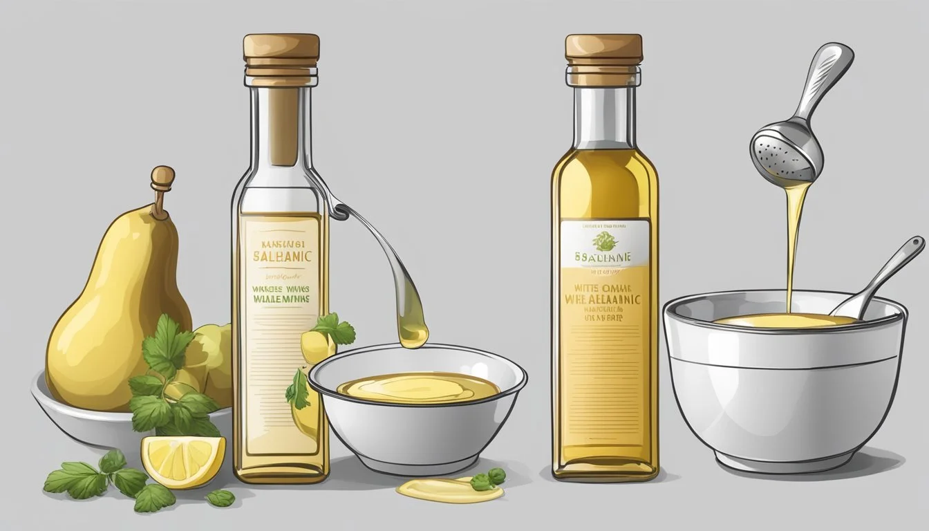 Vinegar Swap: Substituting White Balsamic Vinegar for White Wine 