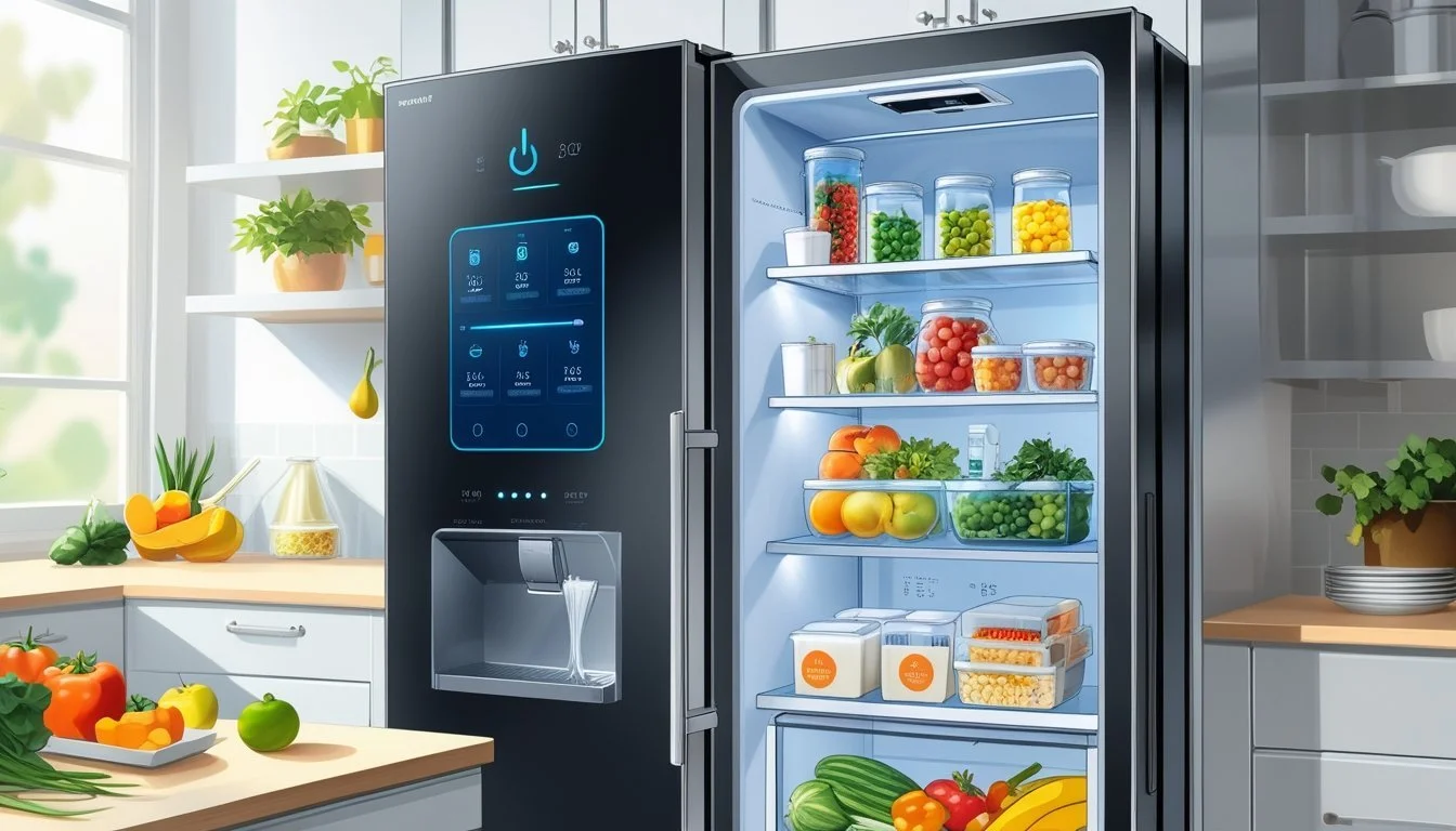 Computerised Fridge Smart Fridges with Real-Time Shelf Life Monitoring | Improve Food ...