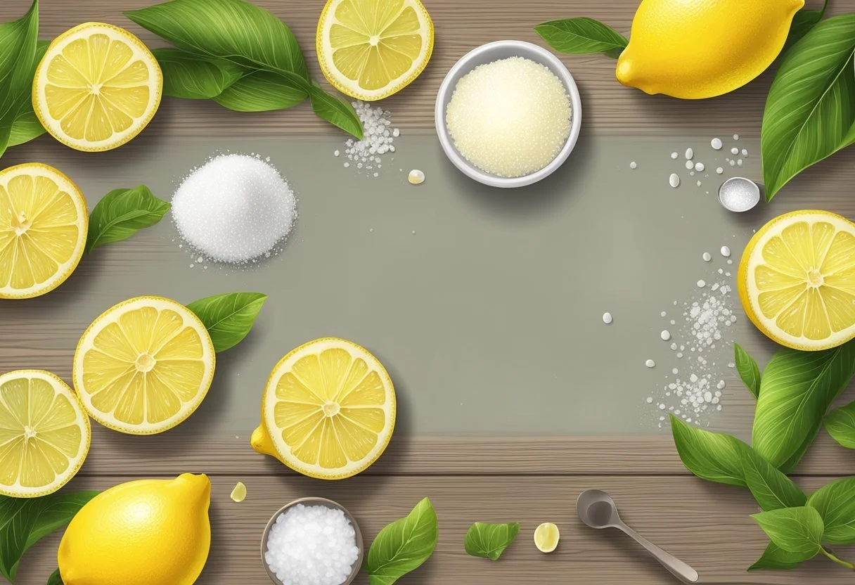 DIY Lemon and Salt Scrub