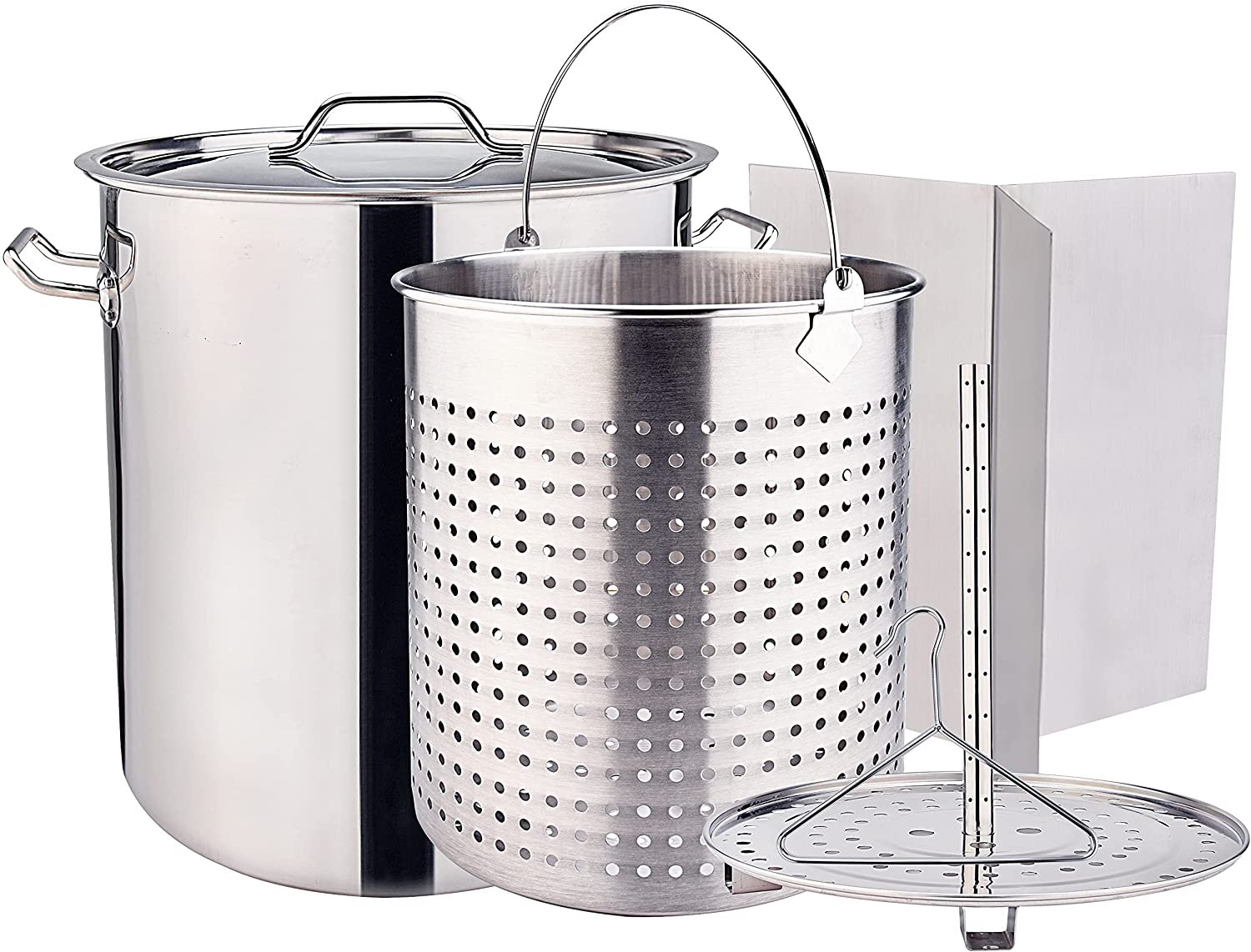  ARC 64-Quart Stainless Steel Seafood Boil Pot with