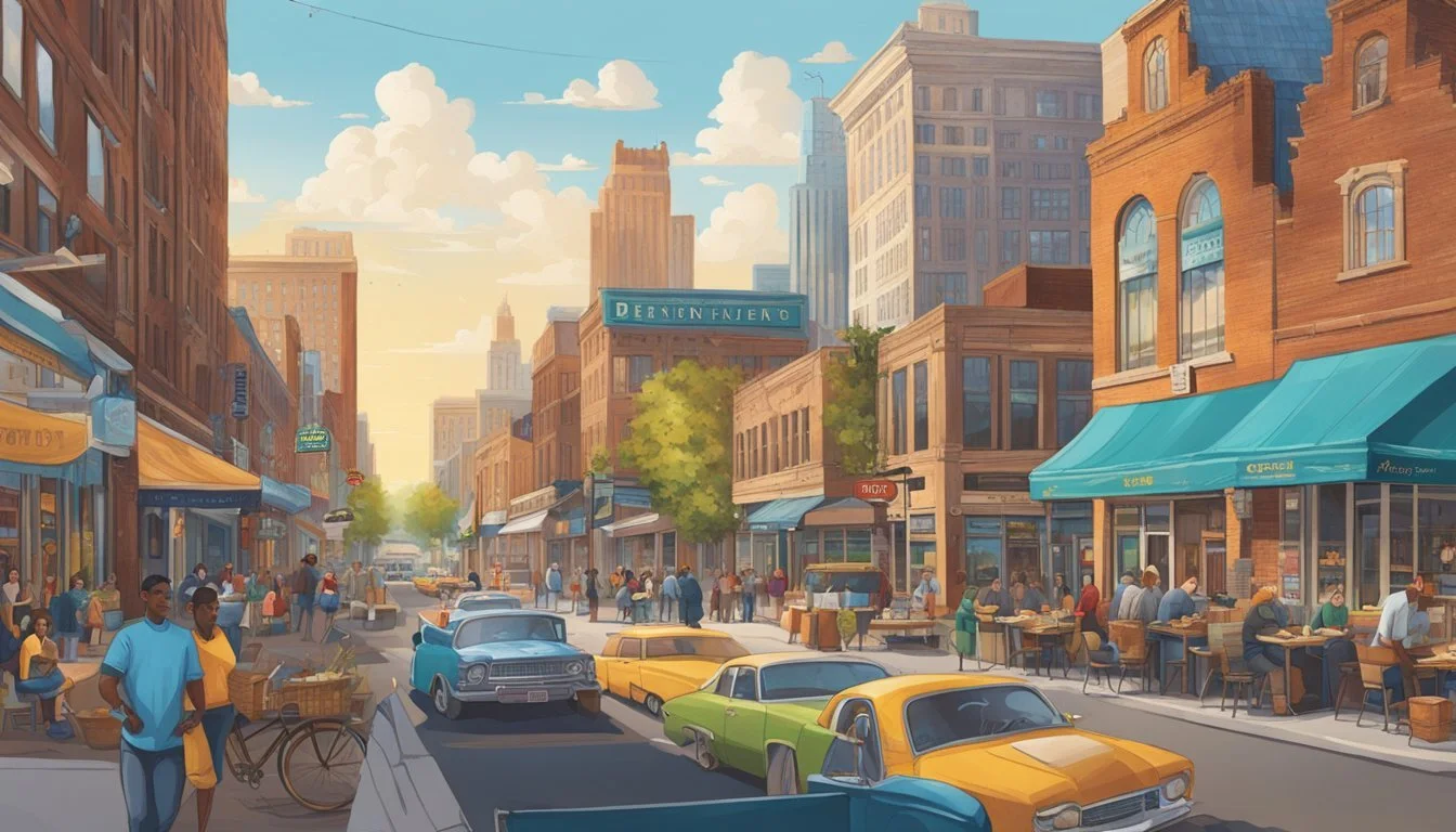 The bustling streets of Detroit are lined with diverse restaurants and vibrant neighborhoods, creating a dynamic culinary scene