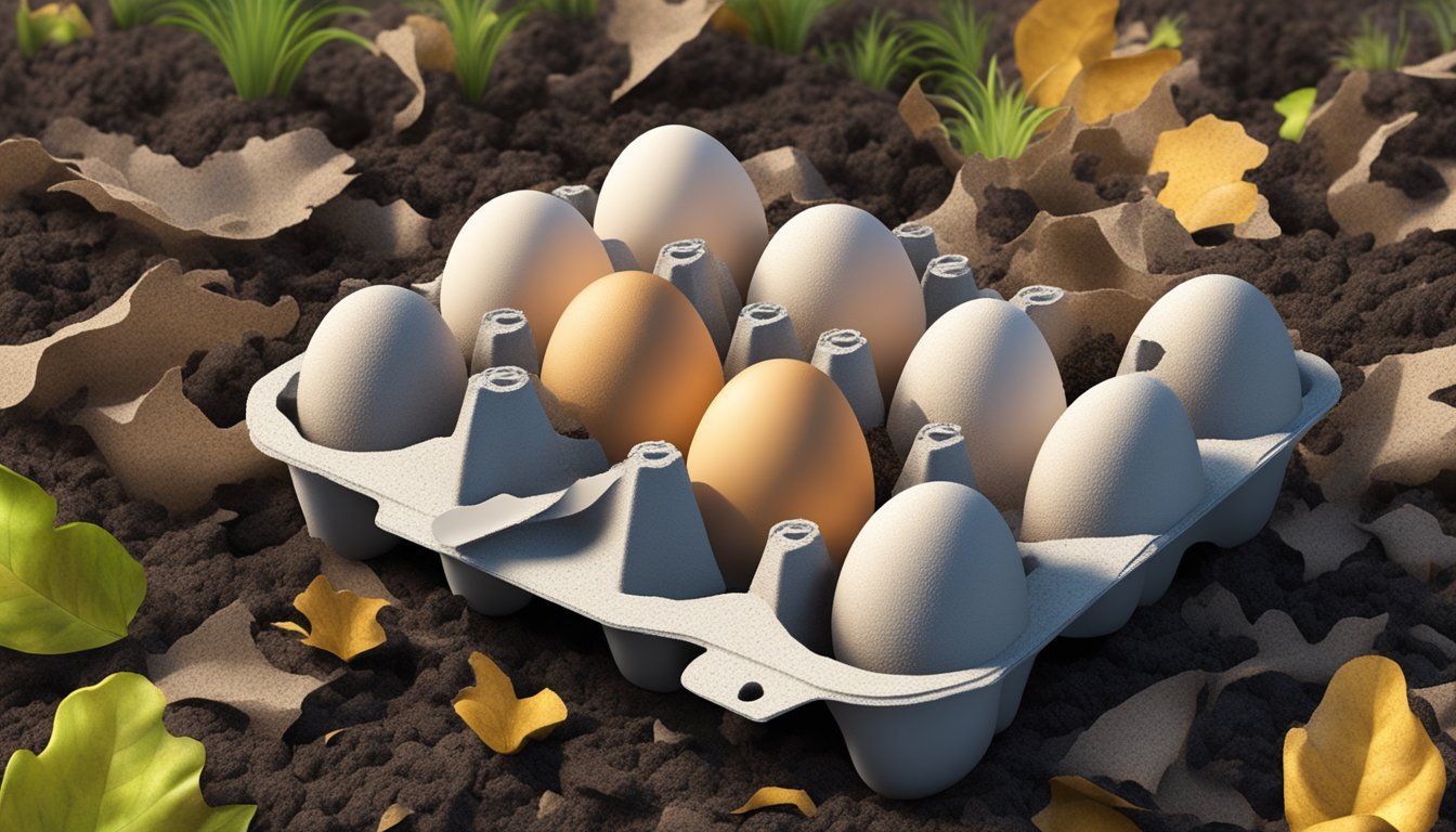 EcoFriendly Disposal Composting Foam Egg Cartons for Sustainable