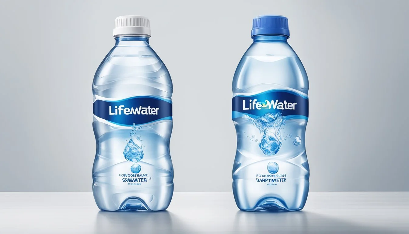 Linkidea Copertura Termica In Neoprene Per Bottiglie Usa E Getta, Compatibile Con Smartwater E Lifewtr, Con Tracolla