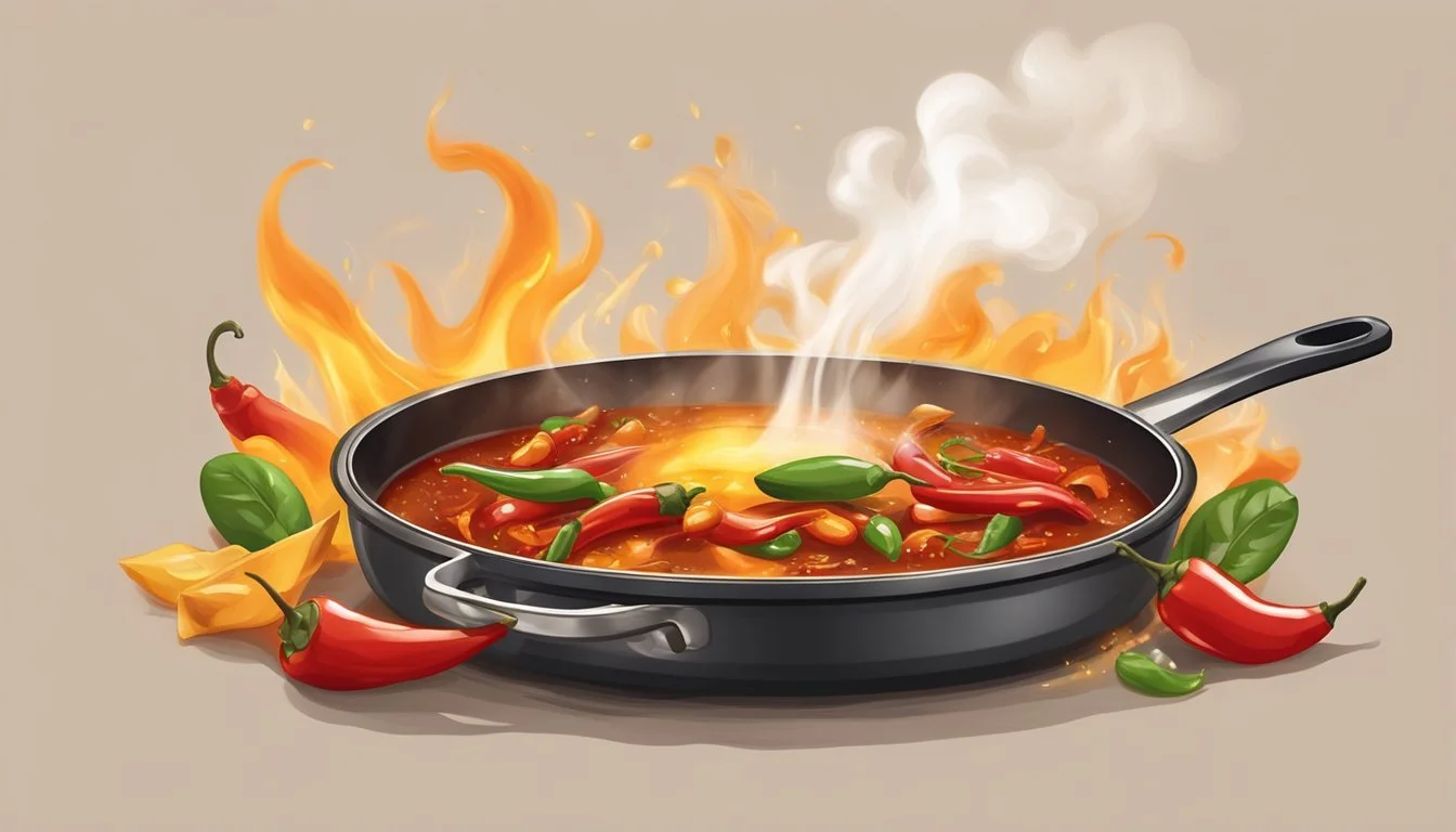 Frying with Chili Oil