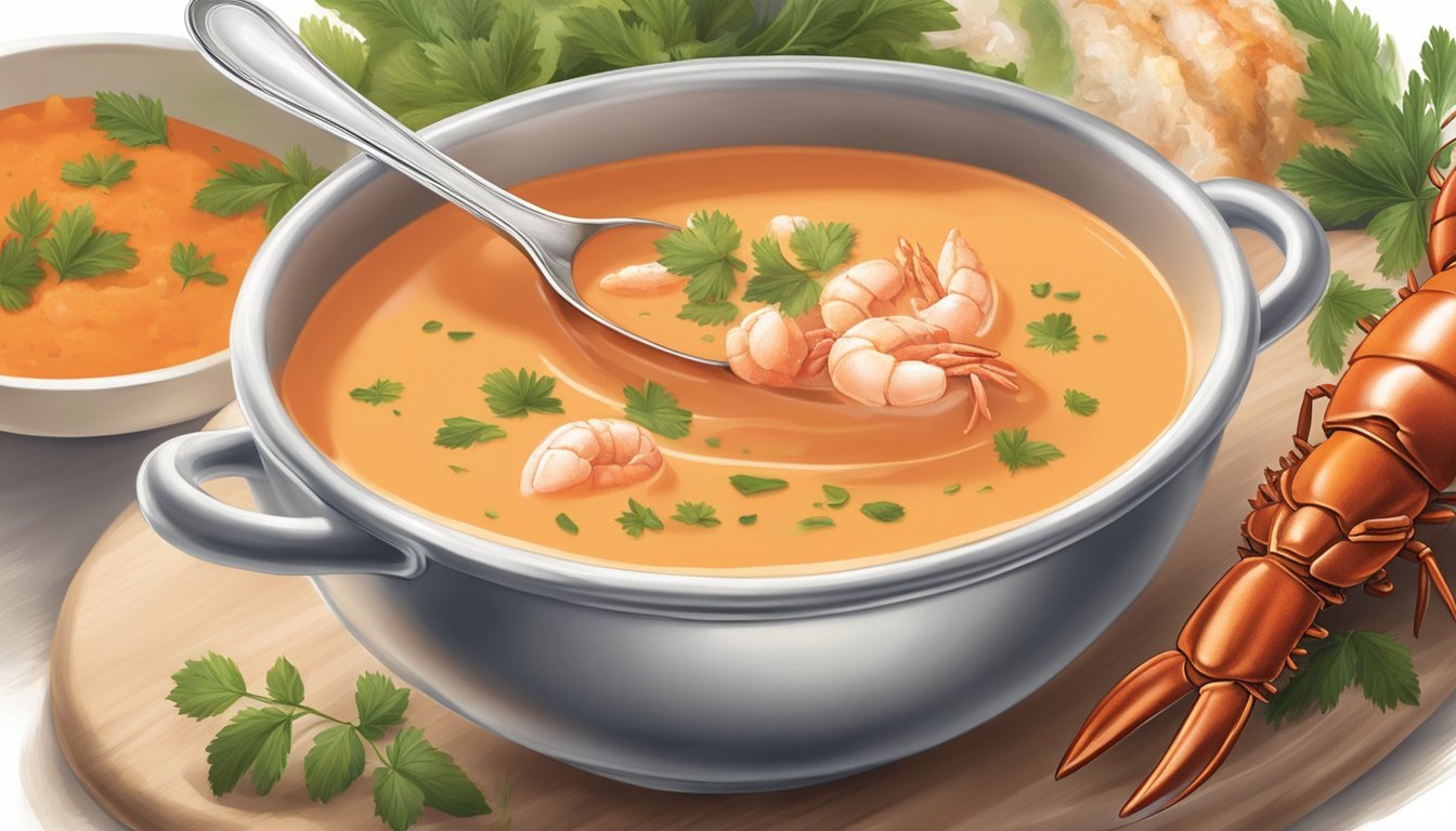 How do you eat a lobster bisque?