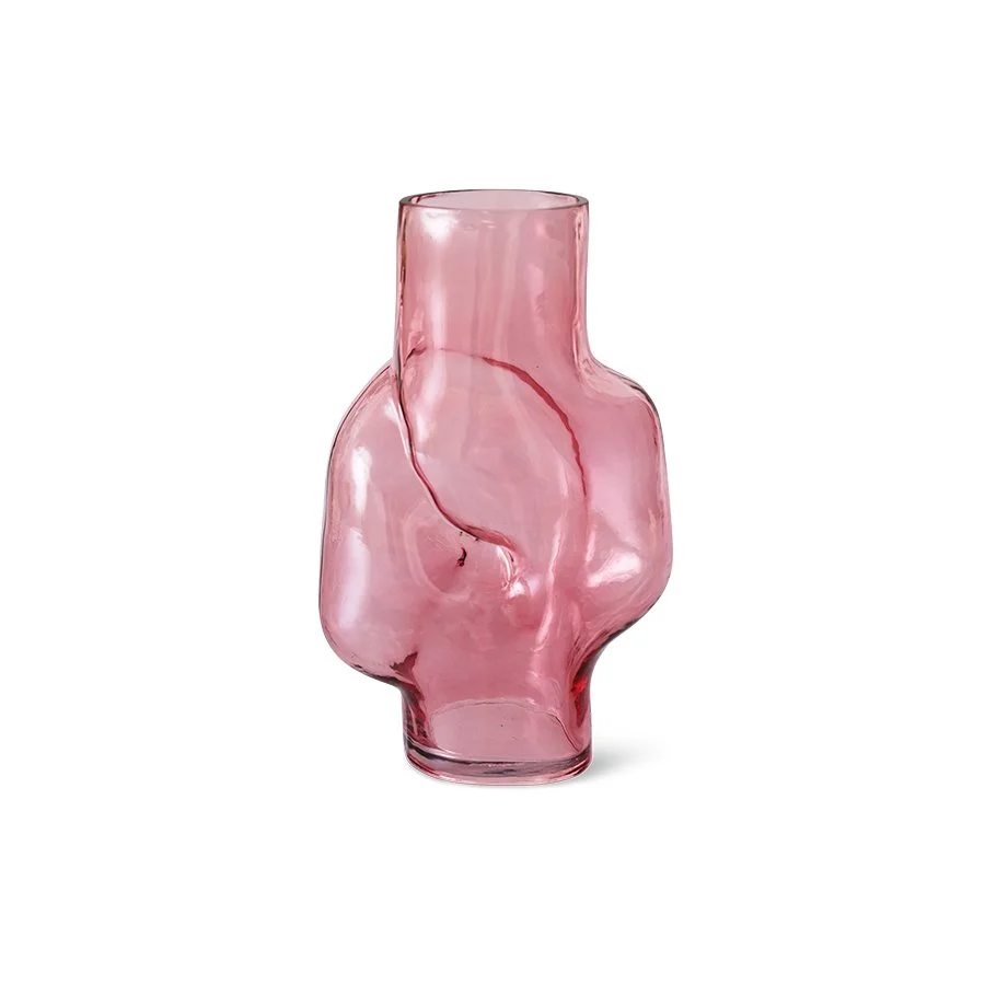Gleam Glass Vase L - Rose