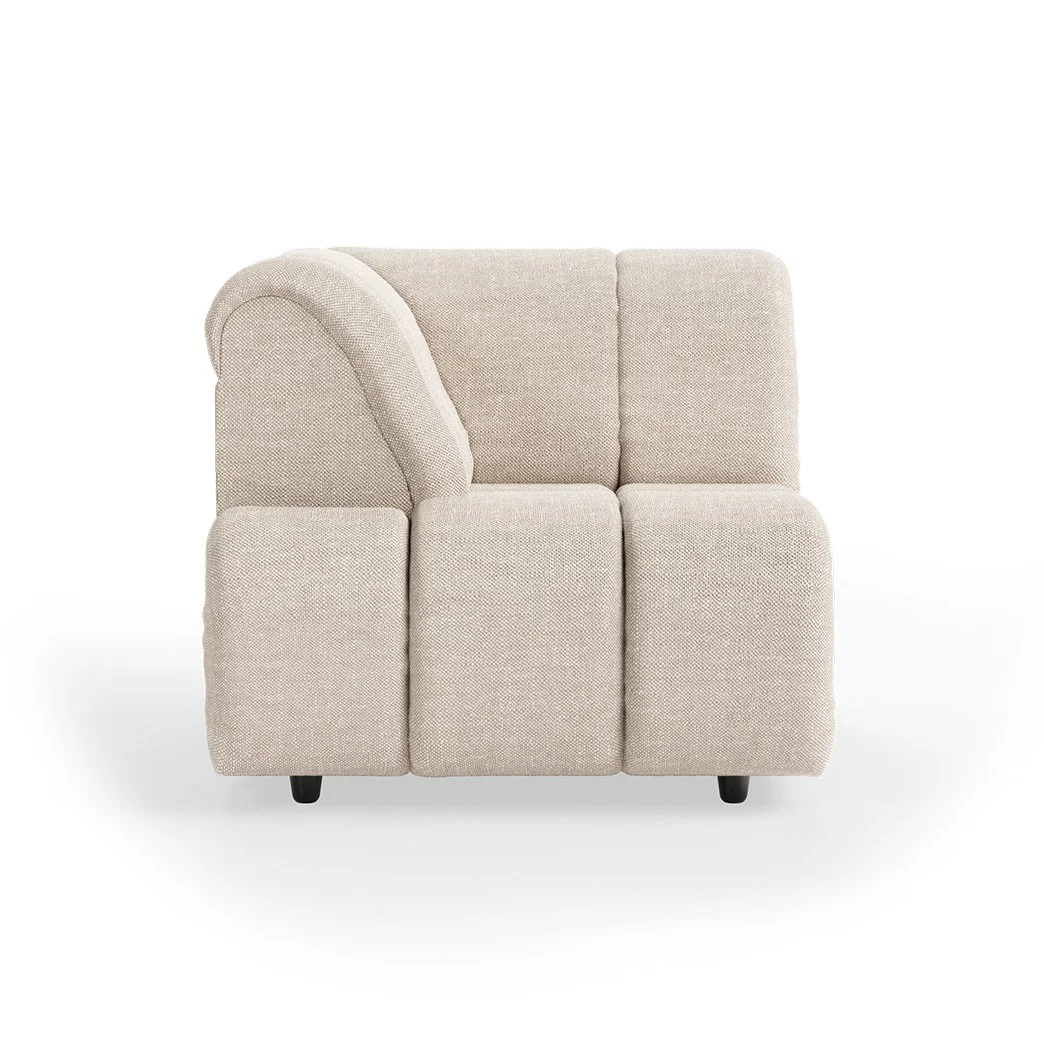 Wave Couch: Element Left High Arm - Pure