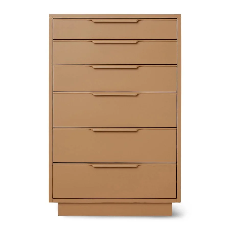 Chest of 6 drawers Camel