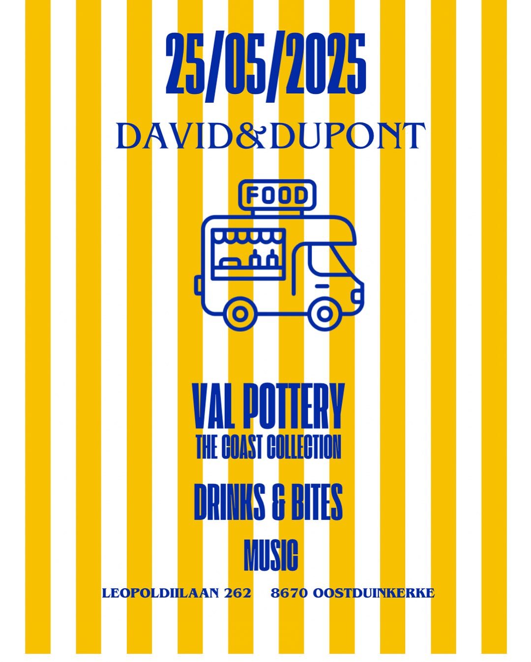 Join us op ons lente event!
We stellen de nieuwe collectie van Val Pottery voor en dat doen we in stijl.
Zondag = chillen met een oester & een bubbel op ons éénmalig terras. π¦ͺ π₯
Spread the word. Bring your people. Let’s to