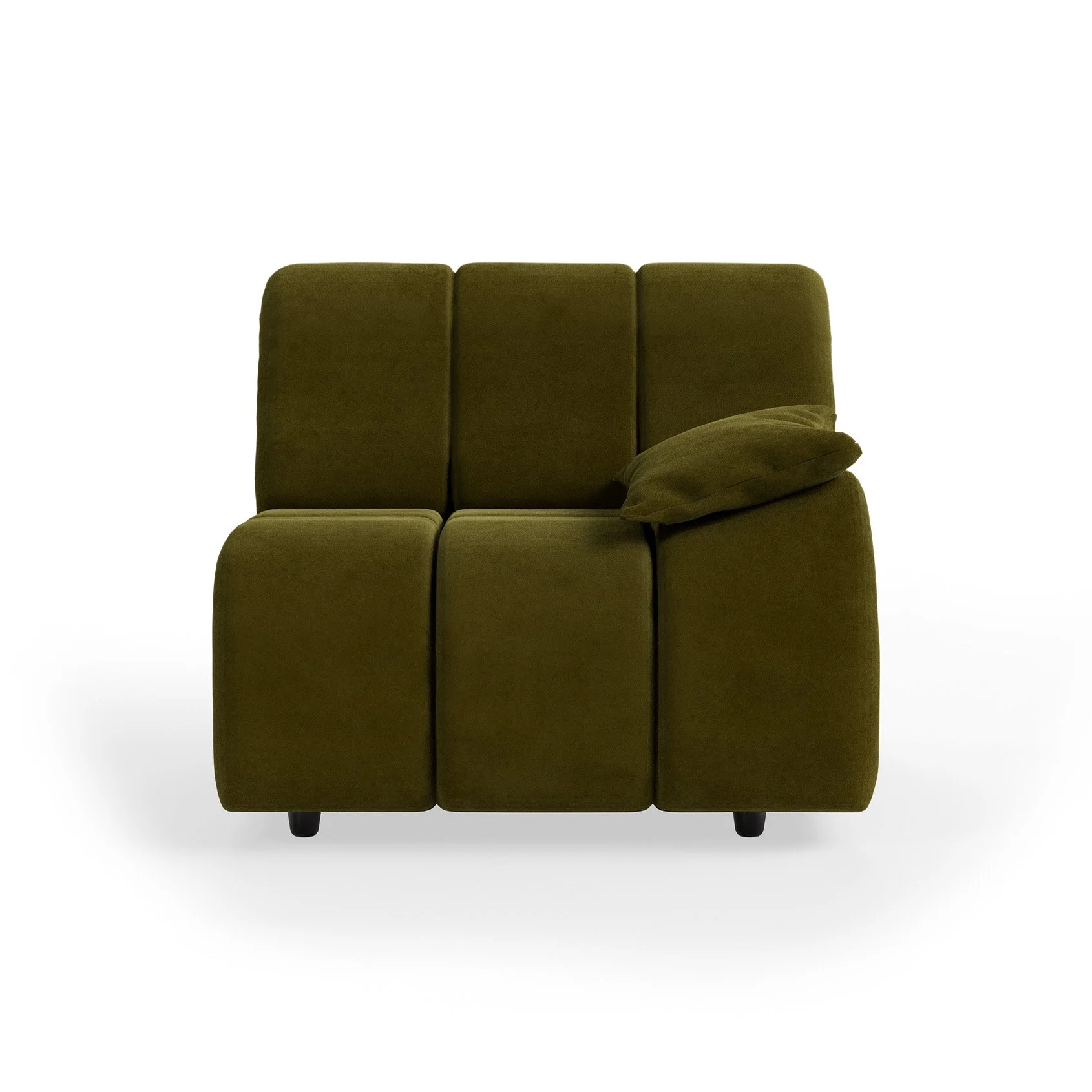 Wave Couch: Element Right Low Arm - Royal Velvet