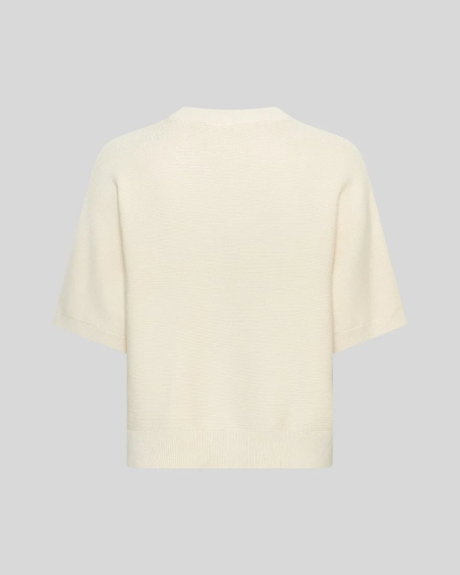 Pullover in kleur fog van Moss Copenhagen.