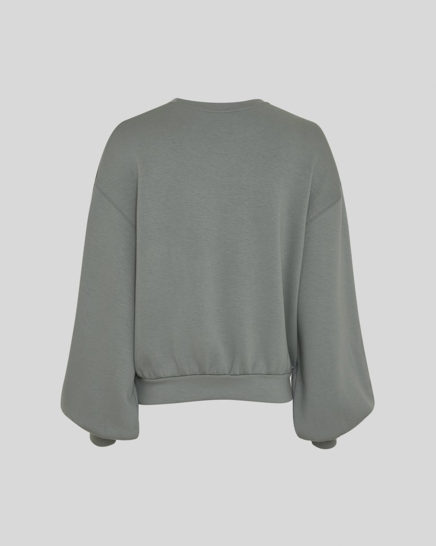 MSCHBrionna Ima Q sweatshirt van Moss Copenhagen in kleur groen, laurel wreath.