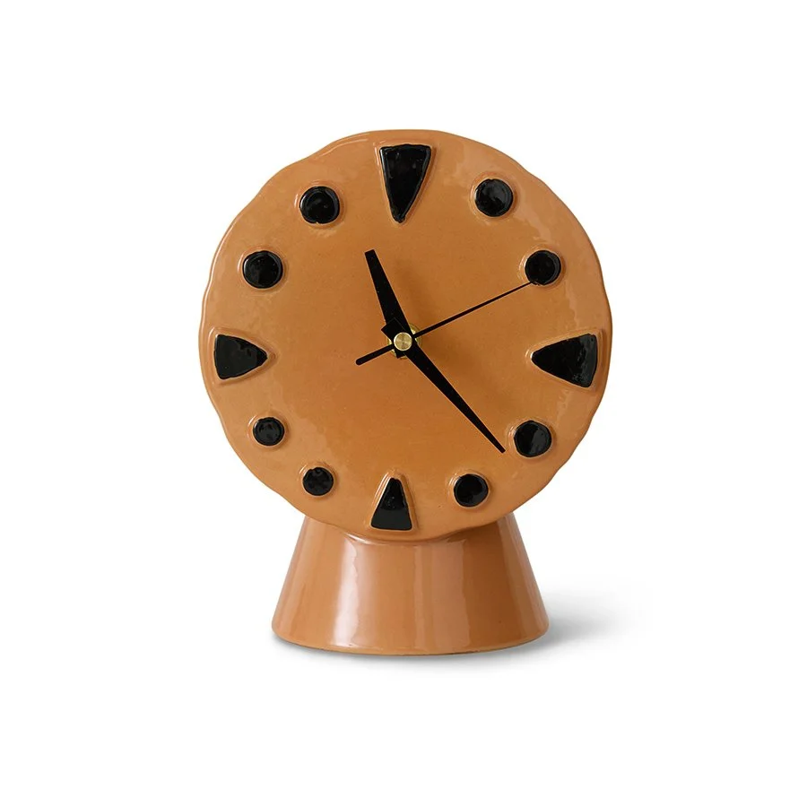 Retro Ceramic Clock - Peach