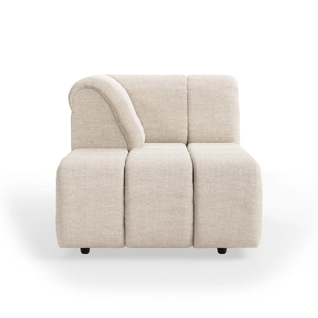 Wave Couch: Element Left Divan - Pure