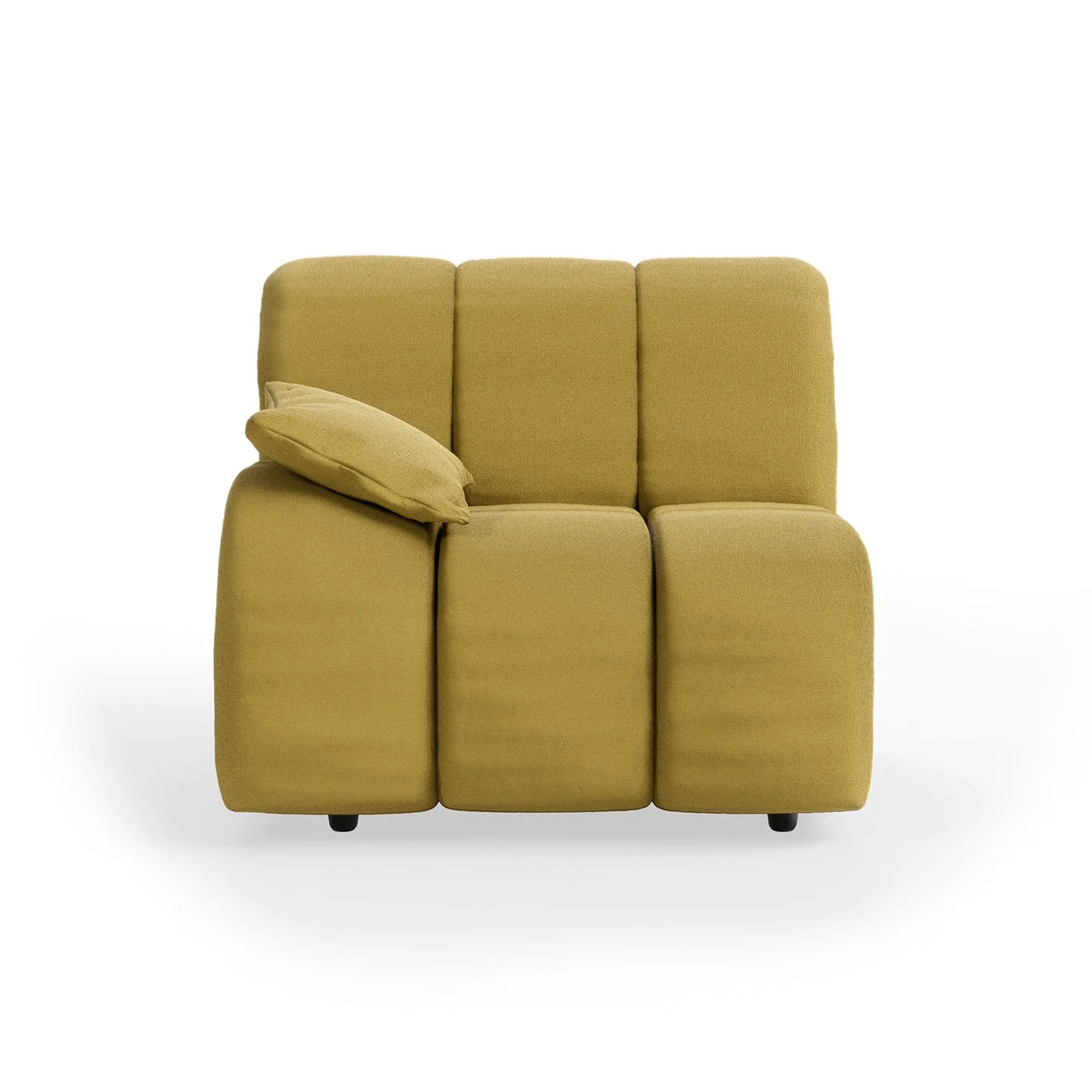 Wave Couch: Element Left Low Arm - Linen