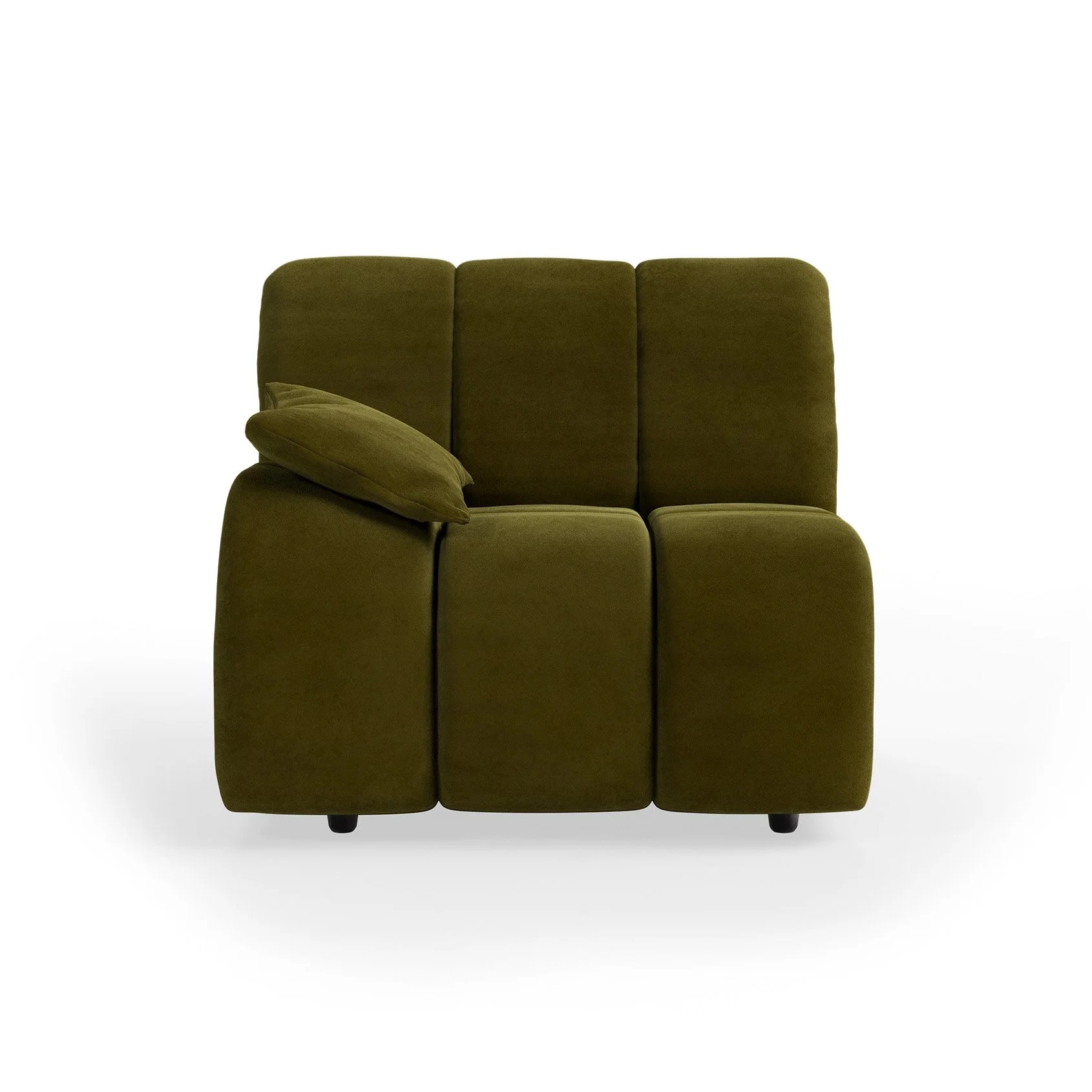 Wave Couch: Element Left Low Arm - Royal Velvet