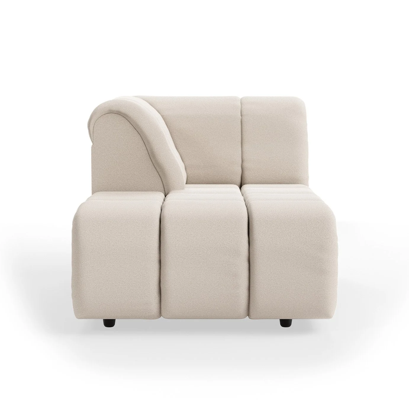 Wave Couch: Element Left Divan - Cosy - Beige