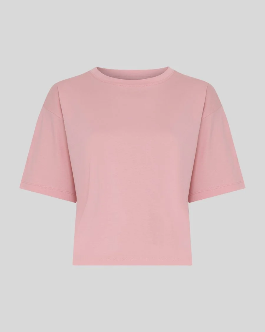 MSCHMoa Melea Tee t-shirt in kleur candle peach van Moss Copenhagen.