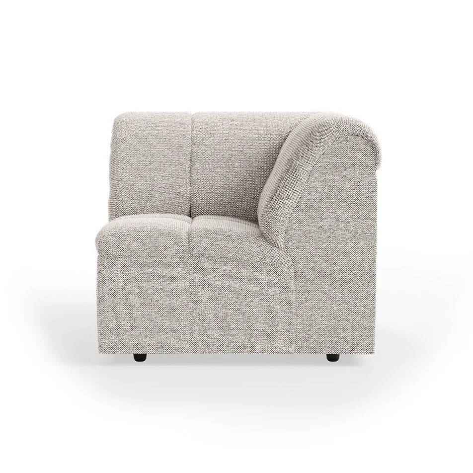 Wave Couch: Element Corner - Sneak - Light Grey