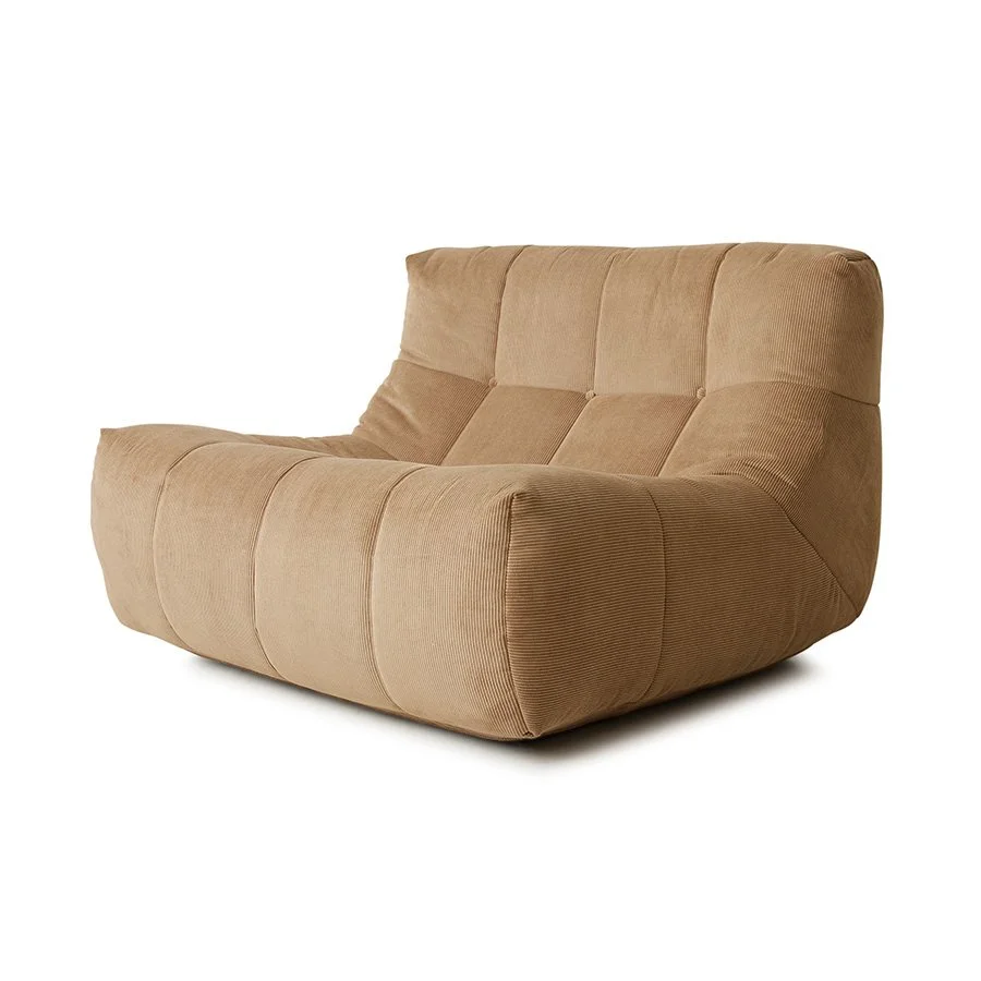 Lazy Lounge Chair - Corduroy Rib - Brown