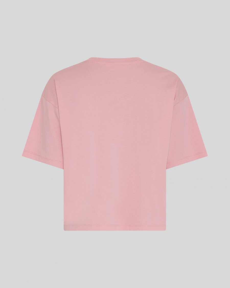 MSCHMoa Melea Tee t-shirt in kleur candle peach van Moss Copenhagen.