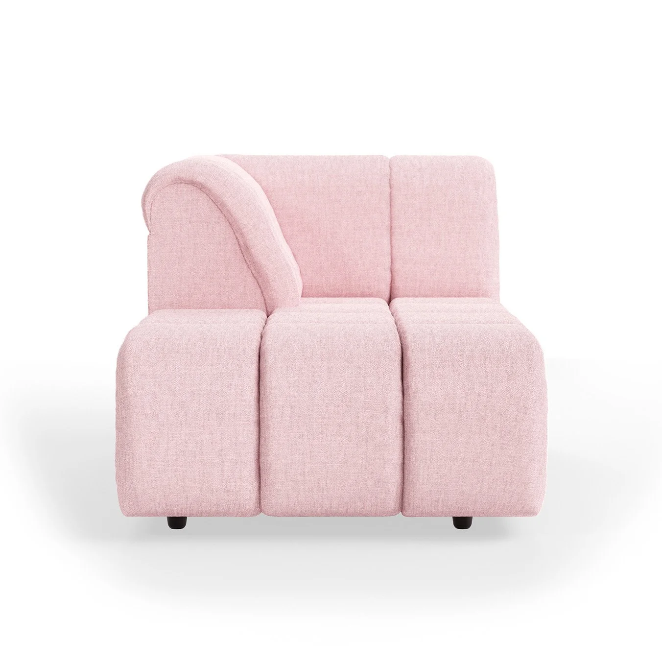 Wave Couch: Element Left Divan - Wise - Blossom