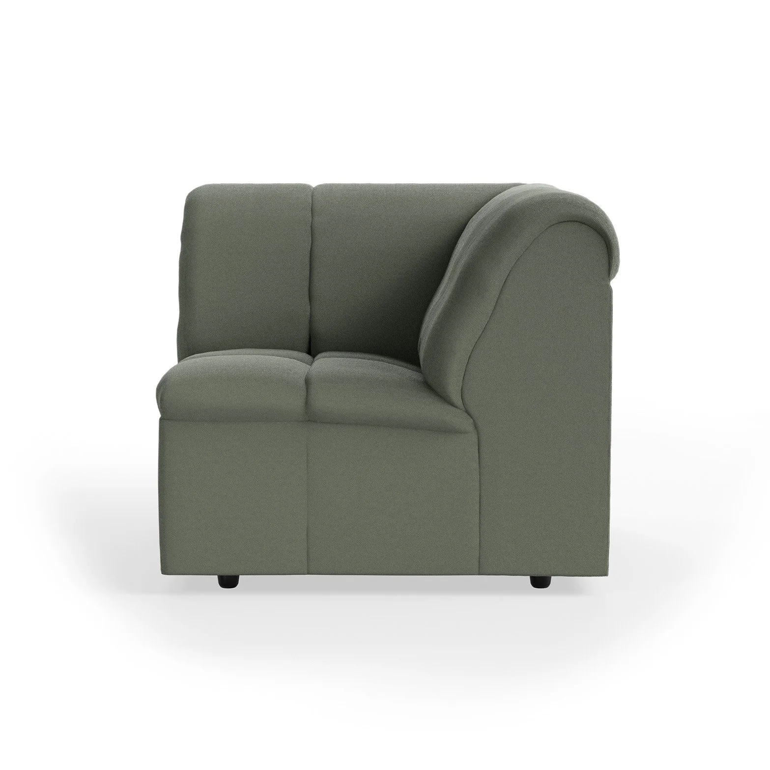 Wave Couch: Element Corner - Wander - Army Green