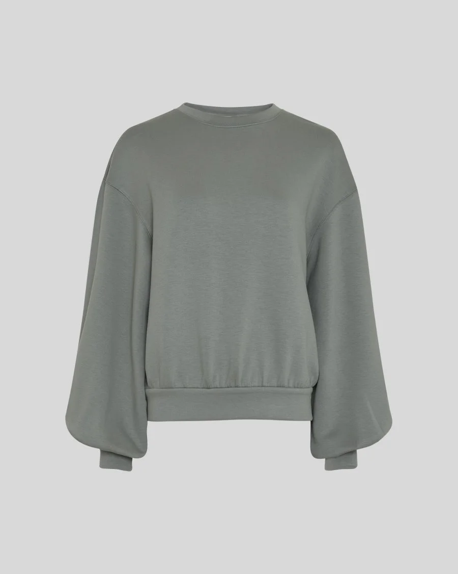 MSCHBrionna Ima Q sweatshirt van Moss Copenhagen in kleur groen, laurel wreath.